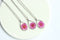 1pcs Handmade Teardrop chrysanthemum pressed flower pendant jewelry