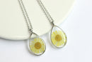 1pcs Handmade Chrysanthemum pressed flower pendant jewelry