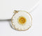 1pcs Crystal Chrysanthemum pressed flower pendant necklace jewelry