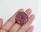 1pcs Purple feuiyan pressed flower jewelry, pressed flower pendant necklace, Real dried flower jewelry