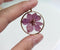 1pcs Purple feuiyan pressed flower jewelry, pressed flower pendant necklace, Real dried flower jewelry