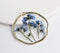 1pcs Do not forget me pressed flower pendant necklace jewelry