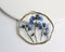 1pcs Do not forget me pressed flower pendant necklace jewelry