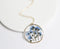 1pcs Handmade Do not forget me pressed flower pendant necklace jewelry