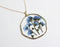 1pcs Handmade Do not forget me pressed flower pendant necklace jewelry