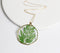 1pcs Handmade Leaves pressed flower pendant necklace jewelry