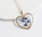 1pcs  Handmade Heart-shaped pressed flower pendant jewelry