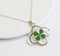 1pcs  Handmade Real four-leaf clover pressed flower pendant jewelry