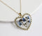 1pcs  Handmade Heart-shaped Don't forget no flowers pressed flower pendant jewelry