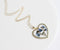 1pcs  Handmade Heart-shaped Don't forget no flowers pressed flower pendant jewelry