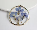 42mm Pressed flower necklace