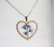 1pcs  Handmade Heart-shaped pressed flower pendant jewelry