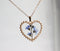 1pcs  Handmade Heart-shaped pressed flower pendant jewelry