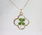 1pcs  Handmade Real four-leaf clover pressed flower pendant jewelry