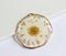 1pcs Gold foil pressed flower necklace, White chrysanthemum pressed flower pendant jewelry