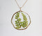 1pcs Handmade Leaves pressed flower pendant necklace jewelry