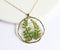 1pcs Handmade Leaves pressed flower pendant necklace jewelry