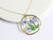 1pcs Handmade pressed flower pendant necklace jewelry