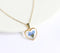 1pcs Handmade Heart  pressed flower pendant jewelry