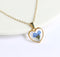 1pcs Handmade Heart  pressed flower pendant jewelry