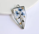 1pcs Handmade pressed flower pendant jewelry