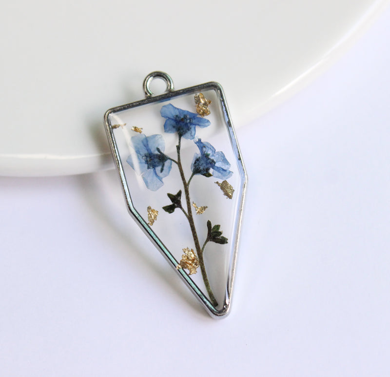 1pcs Handmade pressed flower pendant jewelry