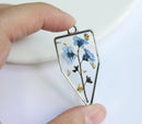 1pcs Handmade pressed flower pendant jewelry