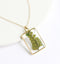 1pcs Handmade Leaves pressed flower pendant jewelry Rectangle 21x34mm