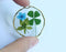 1pcs Handmade Four-leaf clover forget-me-not pressed flower pendant jewelry