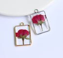 1pcs Handmade pressed flower pendant jewelry