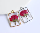 1pcs Handmade pressed flower pendant jewelry