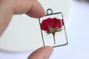 1pcs Handmade pressed flower pendant jewelry