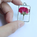 1pcs Handmade pressed flower pendant jewelry