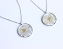 1pcs Handmade Pressed flower jewelry pendant necklace