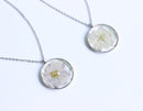 1pcs Handmade Pressed flower jewelry pendant necklace