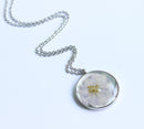 1pcs Handmade Pressed flower jewelry pendant necklace