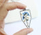 1pcs Handmade pressed flower pendant jewelry