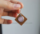 20pcs wood Bezel Earring Studs, Earring Blanks