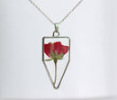 1pcs Handmade pressed flower pendant jewelry