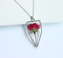 1pcs Handmade pressed flower pendant jewelry