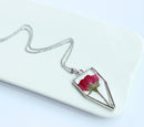 1pcs Handmade pressed flower pendant jewelry