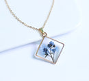 1pcs pressed flower pendant necklace, flower jewelry wholesale