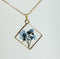 1pcs pressed flower pendant necklace, flower jewelry wholesale