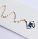 1pcs pressed flower pendant necklace, flower jewelry wholesale