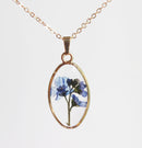 1pcs pressed flower pendant necklace, flower jewelry wholesale