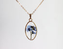 1pcs pressed flower pendant necklace, flower jewelry wholesale