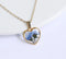 1pcs Handmade Heart  pressed flower pendant jewelry