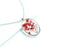 1pcs  Handmade Resin pressed flower pendant necklace