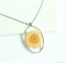 1pcs  Handmade Resin pressed flower pendant necklace