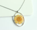 1pcs  Handmade Resin pressed flower pendant necklace